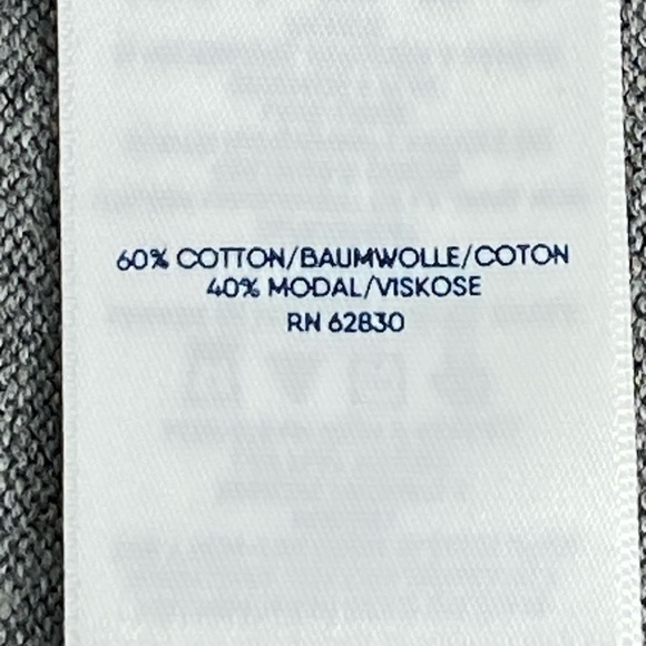 Lands' End Long Sleeve V-Shaped Neckline Pull-Over Sweater Size M Color: Gray - Picture 9 of 11